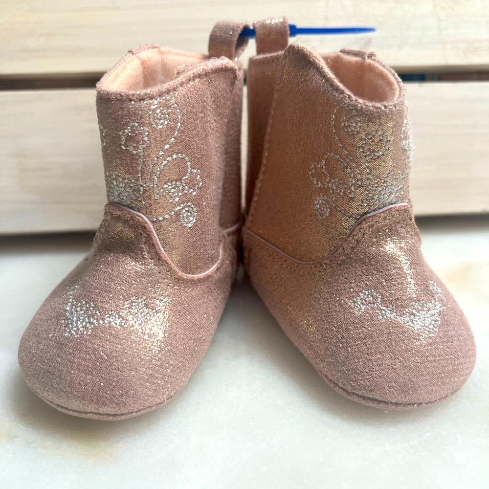 NWOT 3-6 month cowgirl booties